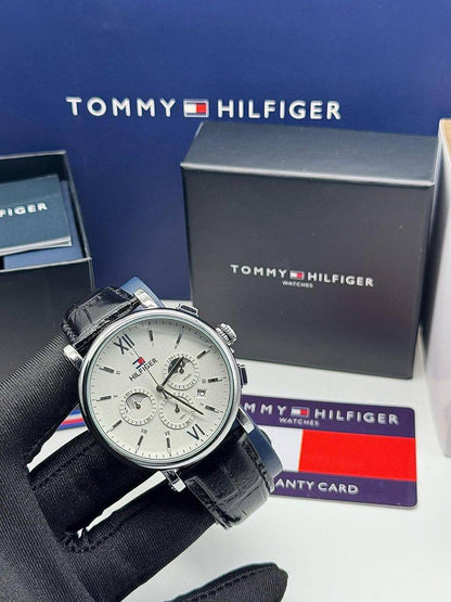 Tommy Hilfiger Leather Chronograph Watch