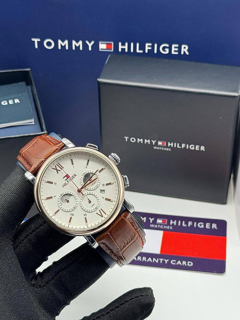 Tommy Hilfiger Leather Chronograph Watch