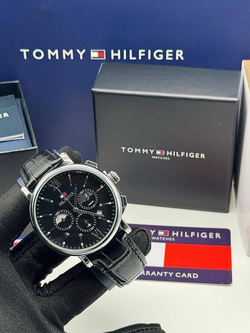 Tommy Hilfiger Leather Chronograph Watch
