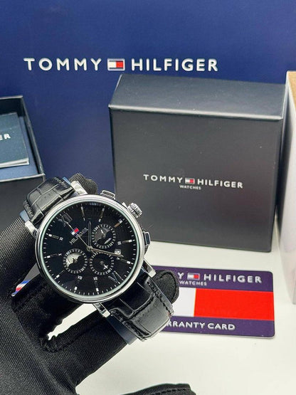 Tommy Hilfiger Leather Chronograph Watch